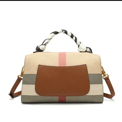 COCIO's  Luxe Plaid Pillow Bag